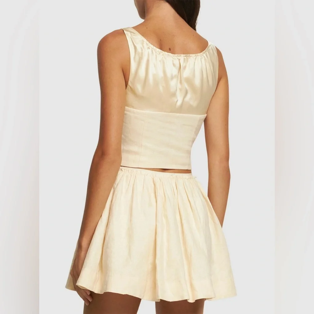 REFORMATION Evy Linen Two Piece Set